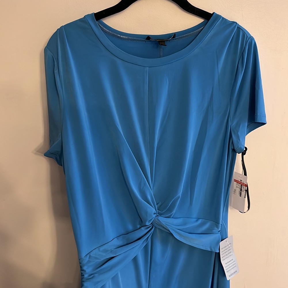 NWT donna Morgan blue maxi waist twist size 12 - Picture 3 of 11